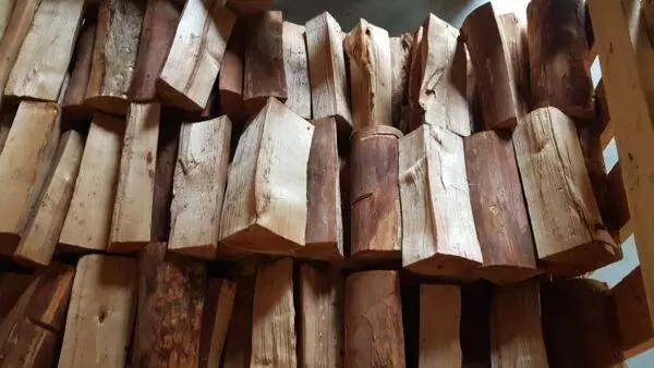 Birch without bark in 40 l bags photo 2